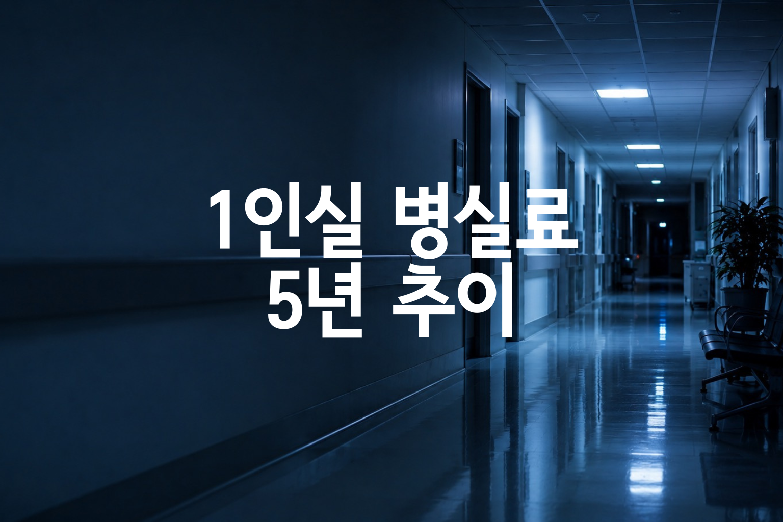 1인실 병실료 비용 5년간 변화 분석