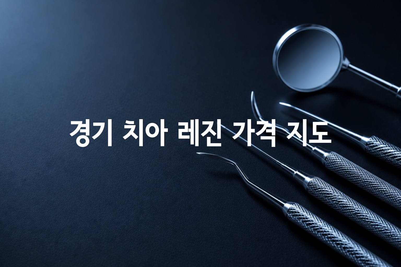 경기 치아 레진 가격 지도 — 6개 시군구별 비교
